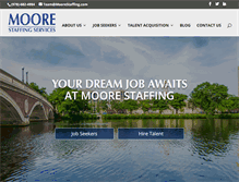Tablet Screenshot of moorestaffing.com